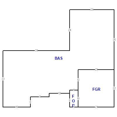 Building layout (traversing data) of this property