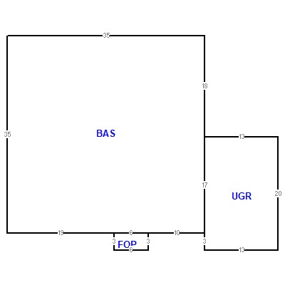 Building layout (traversing data) of this property