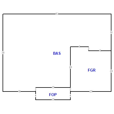 Building layout (traversing data) of this property