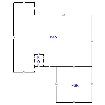 Building layout (traversing data) of this property