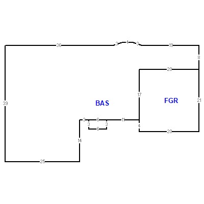 Building layout (traversing data) of this property
