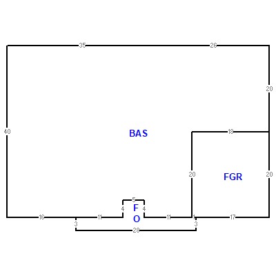 Building layout (traversing data) of this property