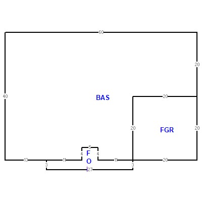 Building layout (traversing data) of this property