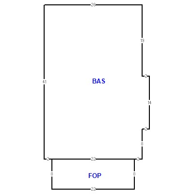 Building layout (traversing data) of this property