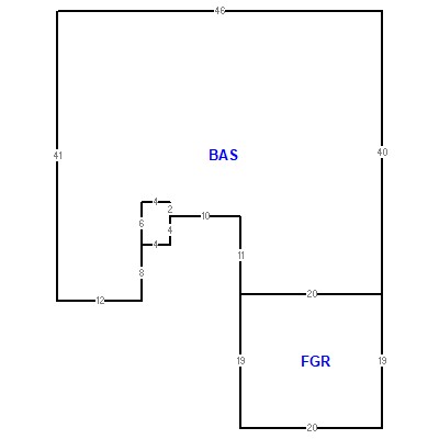Building layout (traversing data) of this property