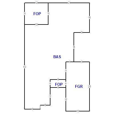 Building layout (traversing data) of this property