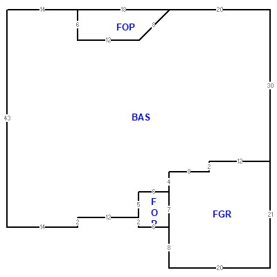 Building layout (traversing data) of this property