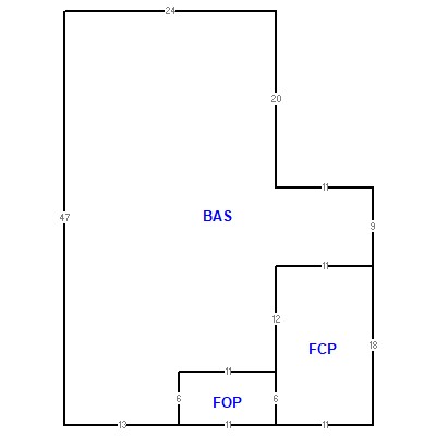 Building layout (traversing data) of this property