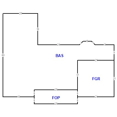 Building layout (traversing data) of this property