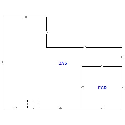 Building layout (traversing data) of this property