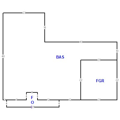 Building layout (traversing data) of this property