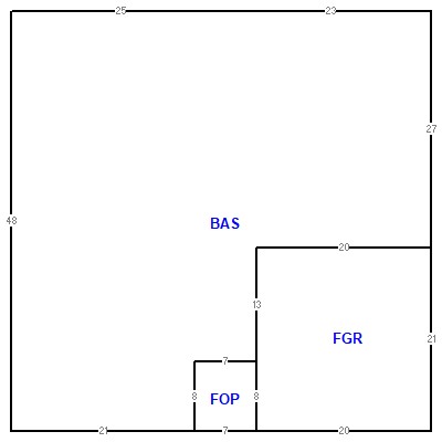 Building layout (traversing data) of this property