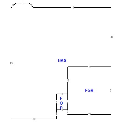 Building layout (traversing data) of this property