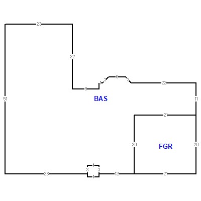 Building layout (traversing data) of this property