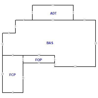 Building layout (traversing data) of this property