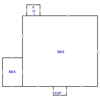Building layout (traversing data) of this property