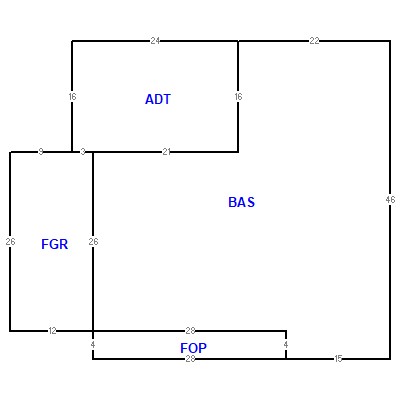 Building layout (traversing data) of this property
