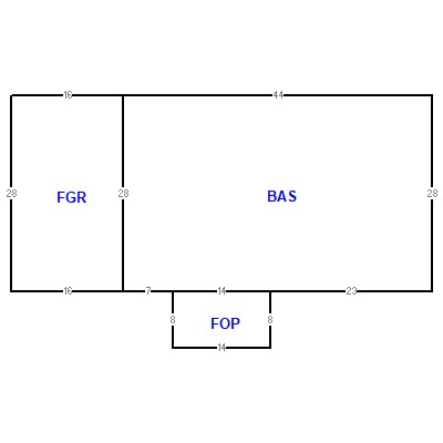 Building layout (traversing data) of this property