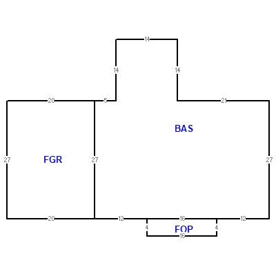 Building layout (traversing data) of this property