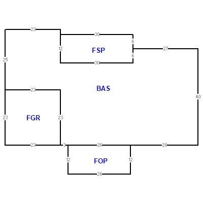 Building layout (traversing data) of this property