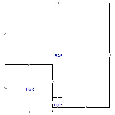 Building layout (traversing data) of this property