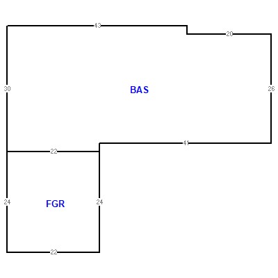 Building layout (traversing data) of this property