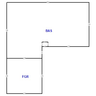 Building layout (traversing data) of this property