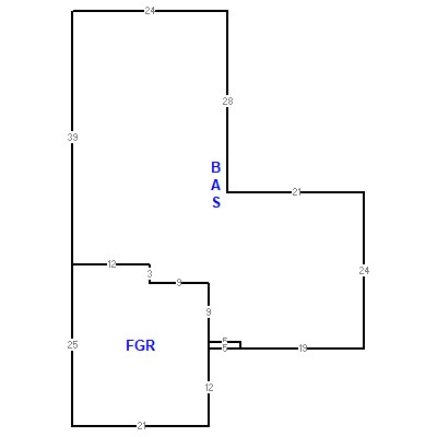 Building layout (traversing data) of this property