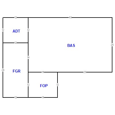 Building layout (traversing data) of this property