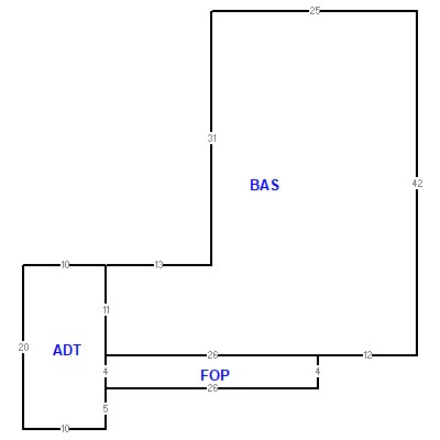 Building layout (traversing data) of this property
