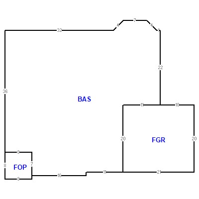 Building layout (traversing data) of this property
