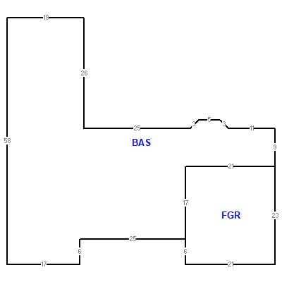 Building layout (traversing data) of this property