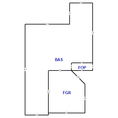 Building layout (traversing data) of this property