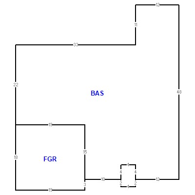 Building layout (traversing data) of this property