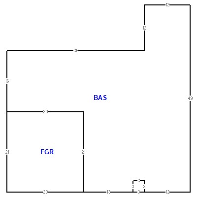 Building layout (traversing data) of this property