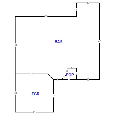 Building layout (traversing data) of this property