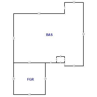 Building layout (traversing data) of this property