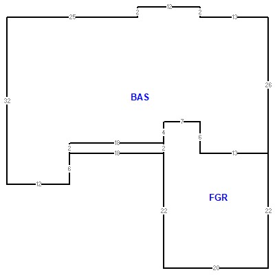 Building layout (traversing data) of this property
