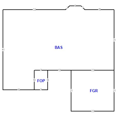 Building layout (traversing data) of this property