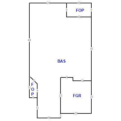 Building layout (traversing data) of this property