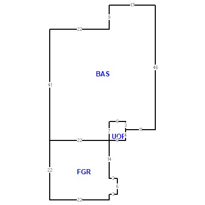 Building layout (traversing data) of this property