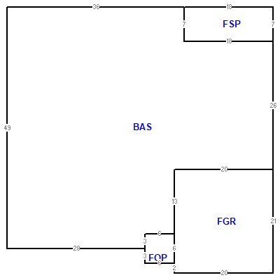Building layout (traversing data) of this property