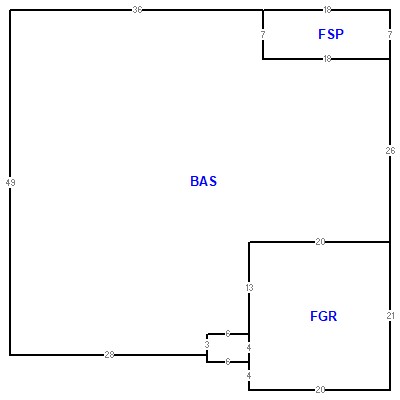 Building layout (traversing data) of this property