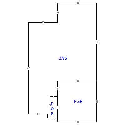 Building layout (traversing data) of this property