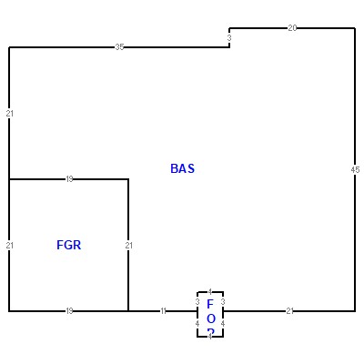 Building layout (traversing data) of this property