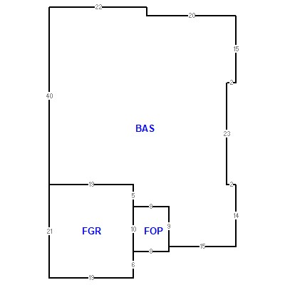 Building layout (traversing data) of this property