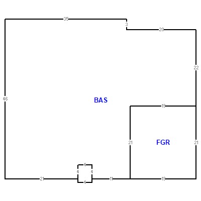 Building layout (traversing data) of this property