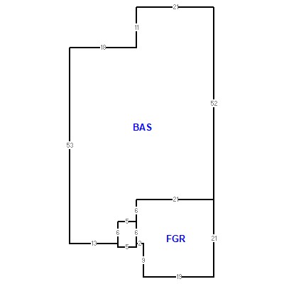 Building layout (traversing data) of this property