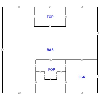 Building layout (traversing data) of this property