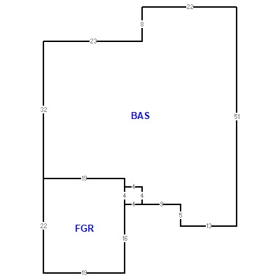 Building layout (traversing data) of this property